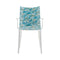 H.H.H. Graphic Impression Dining Armchair  option White / Lapis Harvest Time