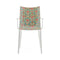 H.H.H. Graphic Impression Dining Armchair  option White / Lichen Moon Flower