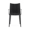 H.H.H. Leather Dining Armchair  option Black / Black Ecoleather