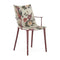 H.H.H. Liberty Dining Armchair  option Burgundy / Flowers Dragonfly
