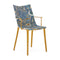 H.H.H. Liberty Dining Armchair  option Mustard / Patricia Ink-Ochre