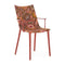 H.H.H. Liberty Dining Armchair  option Rust Orange / Patricia Lacque