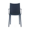H.H.H. Matte Outdoor Dining Armchair  option Blue