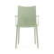 H.H.H. Matte Outdoor Dining Armchair  option Green