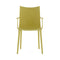 H.H.H. Matte Outdoor Dining Armchair  option Mustard