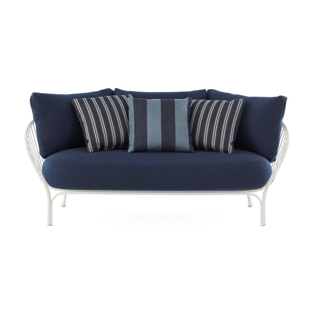 Hiray Outdoor Sofa Striped Throw Pillow