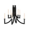 Khan LED Chandelier  option Black