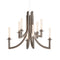 Khan LED Chandelier  option Matte Bronze