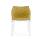 Madame Liberty Lounge Chair  option Transparent / Mustard