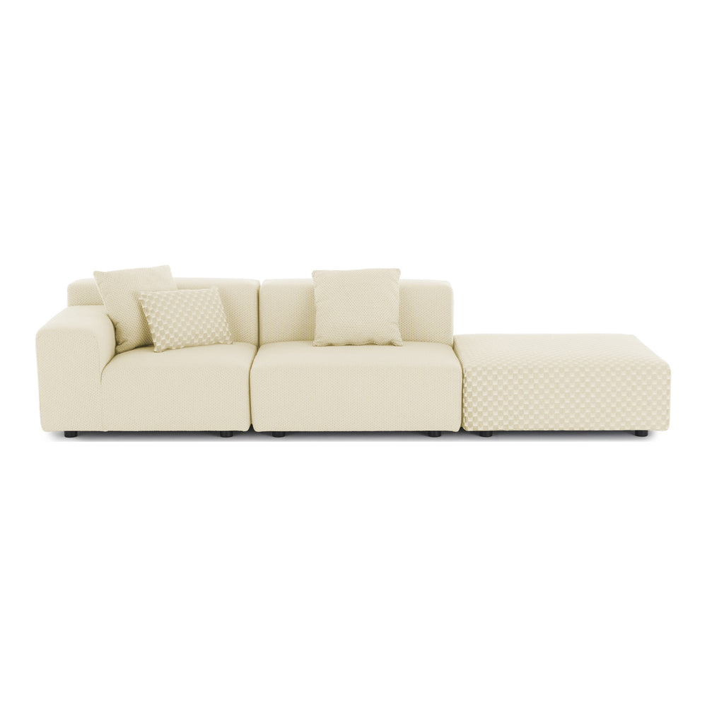Plastics Outdoor Liberty Sofa with Pouf
