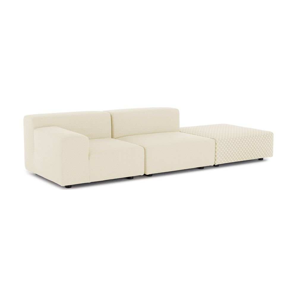 Plastics Outdoor Liberty Sofa with Pouf