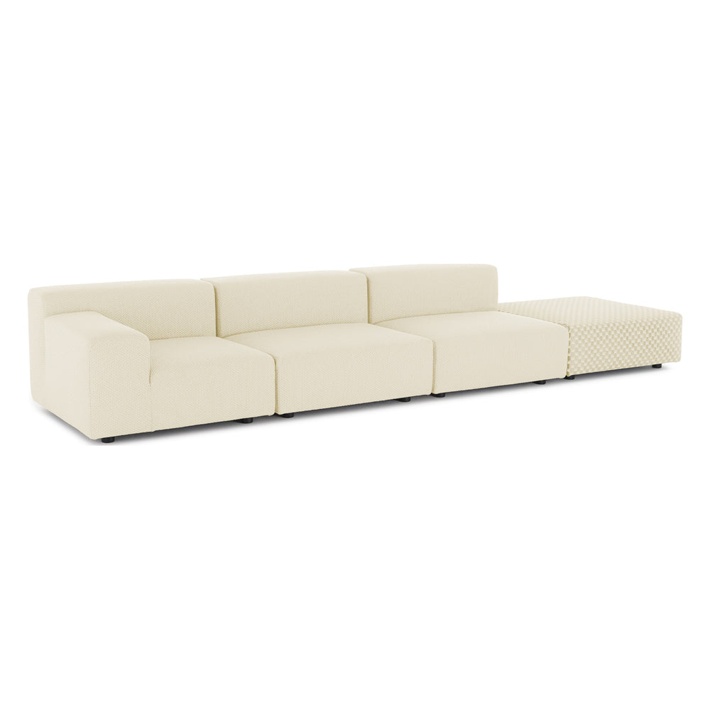 Plastics Outdoor Liberty Sofa with Pouf