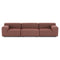 Plastics Outdoor Liberty 3-Seater Sofa  option Tamba Rust