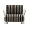 Pop Outdoor Armchair  option Dove Grey Black Stripes