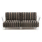 Pop Outdoor Loveseat  option Dove Grey Black Stripes