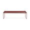Trays Rectangular Low Table  option Matte Burgundy