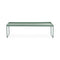 Trays Rectangular Low Table  option Matte Green