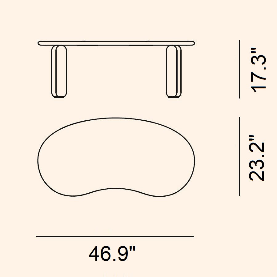 Undique Mas Kidney Coffee Table