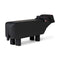 Hippo Figurine  option Black Painted Beech / Large: 10.4 in width