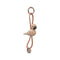 Animal Keychain  option Oak/Natural Leather Bird