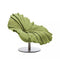 Bloom Swivel Easy Armchair  option Moss Green