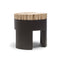 Chiquita Stool/Side Table  option Chocolate Brown