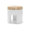 Chiquita Stool/Side Table  option Pearl White