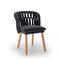 Knit Side Chair  option Black