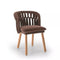 Knit Side Chair  option Chestnut