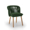Knit Side Chair  option Deep Green