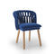 Knit Side Chair  option Royal Blue