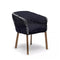 Parchment Armchair  option Sunbrella Navy Blue