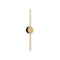 Kilter 2.0 Indoor/Outdoor Bathroom Vanity Light  option Dark Grey / Brushed Brass