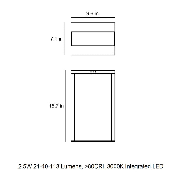 Axis Outdoor Solar Bollard Light