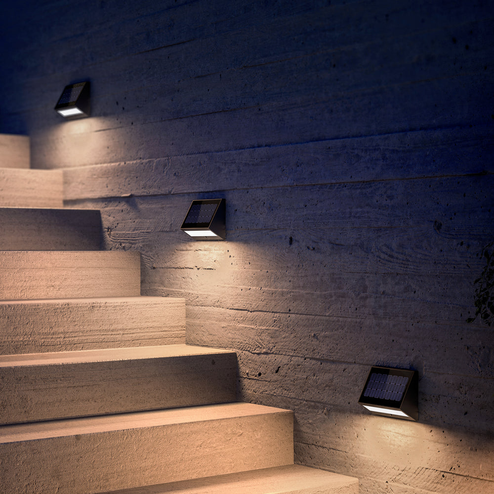 Ecostep Outdoor Solar Step and Wall Light