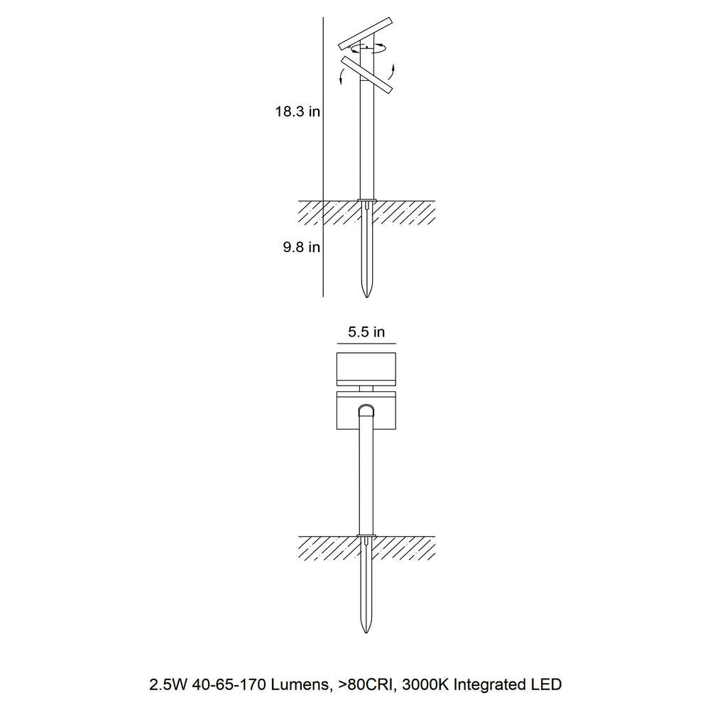 Heliostepper Outdoor Solar Path Light