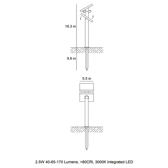 Heliostepper Outdoor Solar Path Light