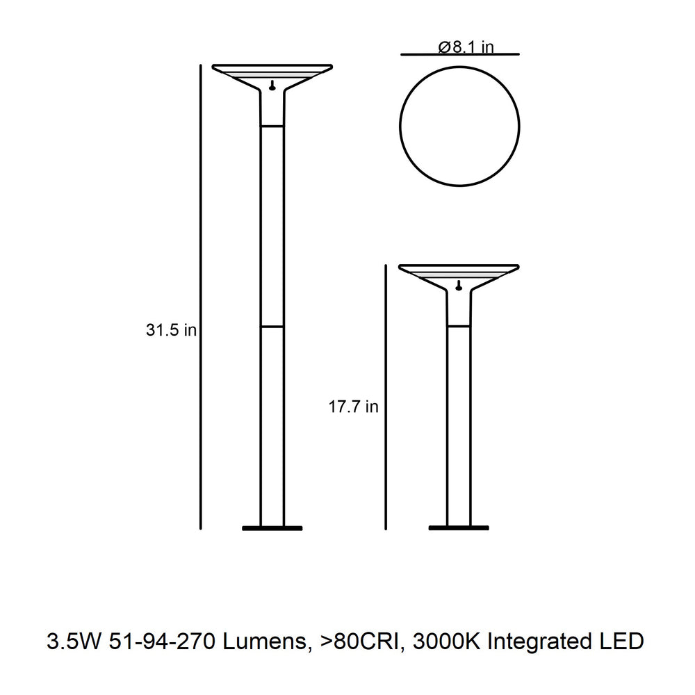Keope Outdoor Solar Path Light
