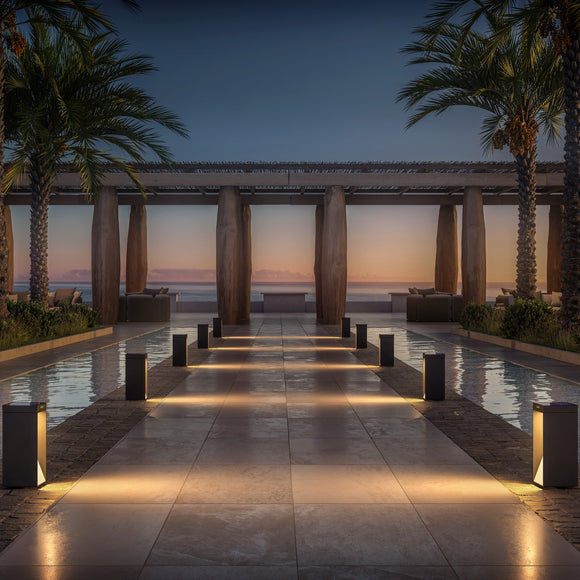 Milio Outdoor Solar Bollard Light