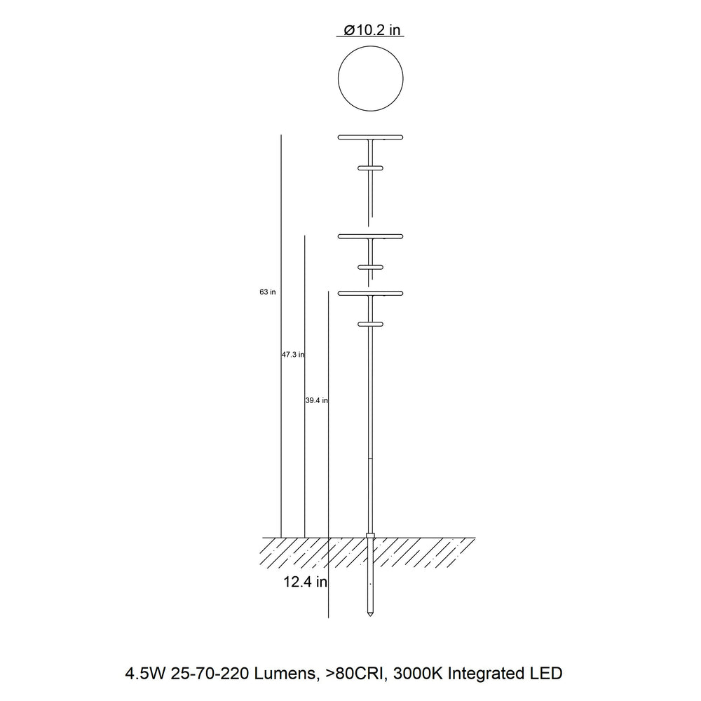 Planet B Outdoor Solar Path Light