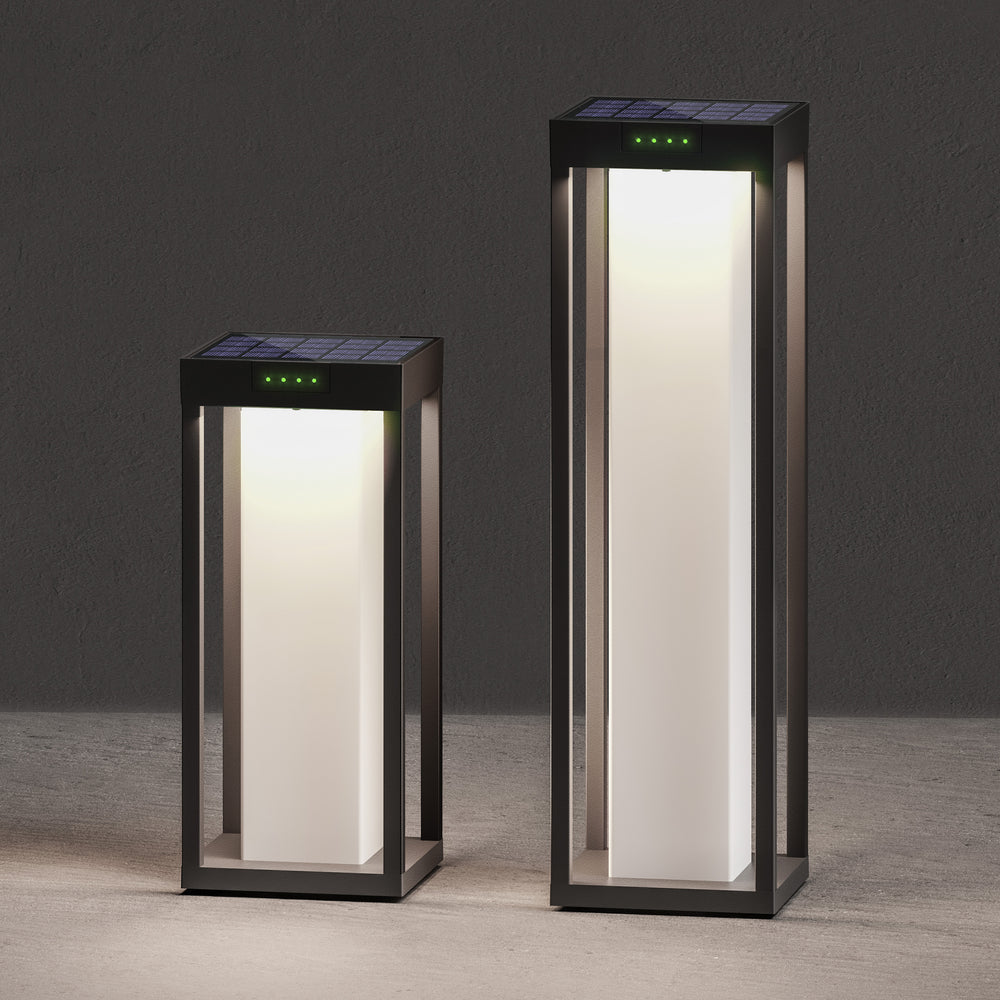 Radia Moon Outdoor Solar Bollard Light
