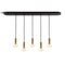 Combi Linear Pendant Light  option Brass/6 Inch