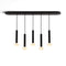 Combi Linear Pendant Light  option Matte Black/12 Inch