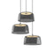 Yurei Cluster LED Pendant Light  option Dark Gray Acrylic