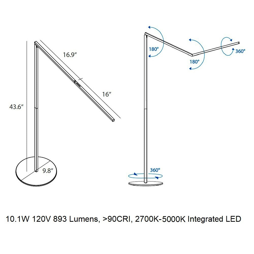 Koncept Z-Bar LED Floor Lamp - 2Modern
