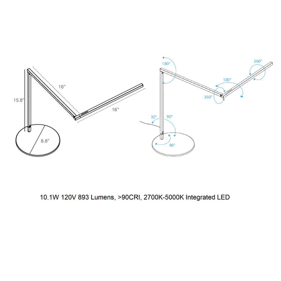 Z-Bar Pro Gen 4 LED Desk Lamp