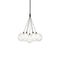 Bolla Chandelier  option Black / Clear Glass