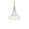 Bolla Chandelier  option Brushed Gold / Clear Glass