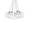 Bolla Chandelier  option Chrome / Clear Glass