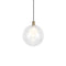 Bolla Pendant Light  option Brushed Gold / Clear Glass